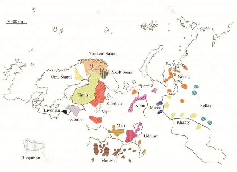Uralilaisten kielten puhuma-alueet