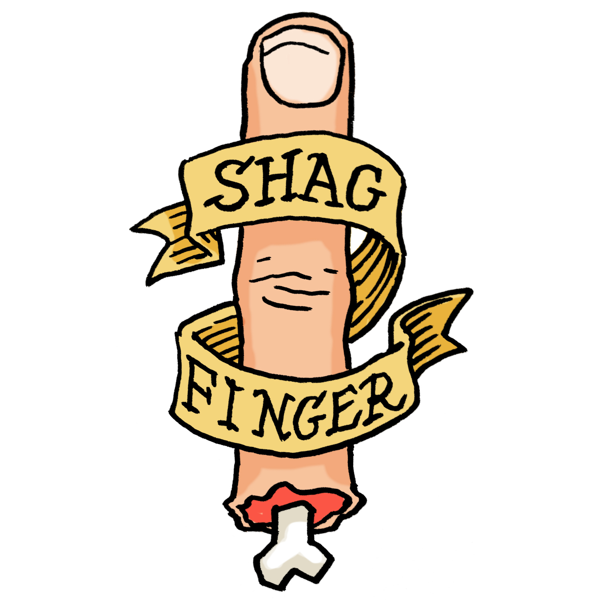 'Shag Finger' tattoo design