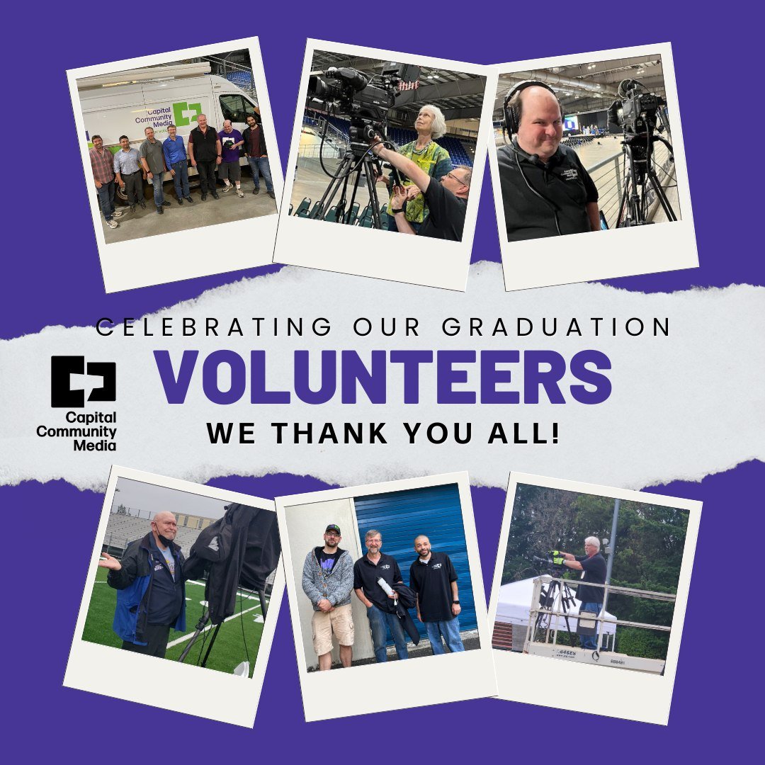 Talk about working in the elements!  We've had heat, wind and borderline typhoons to brave during graduation season.  Again, the hours and dedication it takes to set up, film and then strike for a graduation production can be grueling.  We are thankf