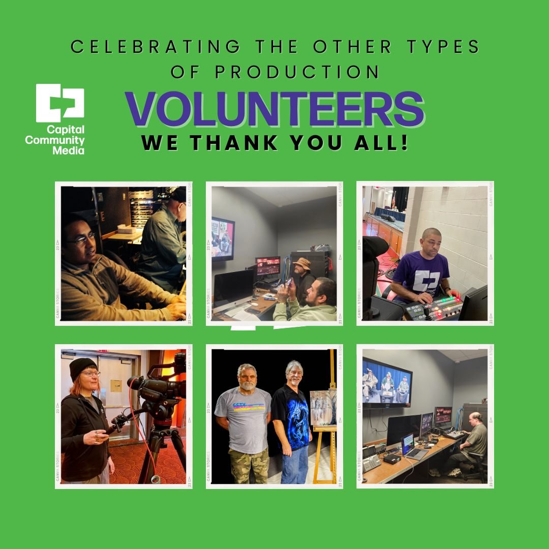 To close out our appreciation of our volunteers this week, we highlight those who are willing to fill in on our random productions at government meetings, in studio, or take the time to do extra trainings to master different equipment.  Wholehearted 