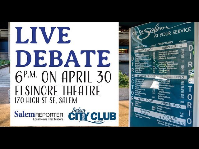 Tuesday night @salemreporter and Salem City Club present a mayoral debate between Chris Hoy and Julie Hoy (candidates not related). Ballots go out later this week, so don't miss your opportunity to become an informed voter. Watch the 60-minute live d