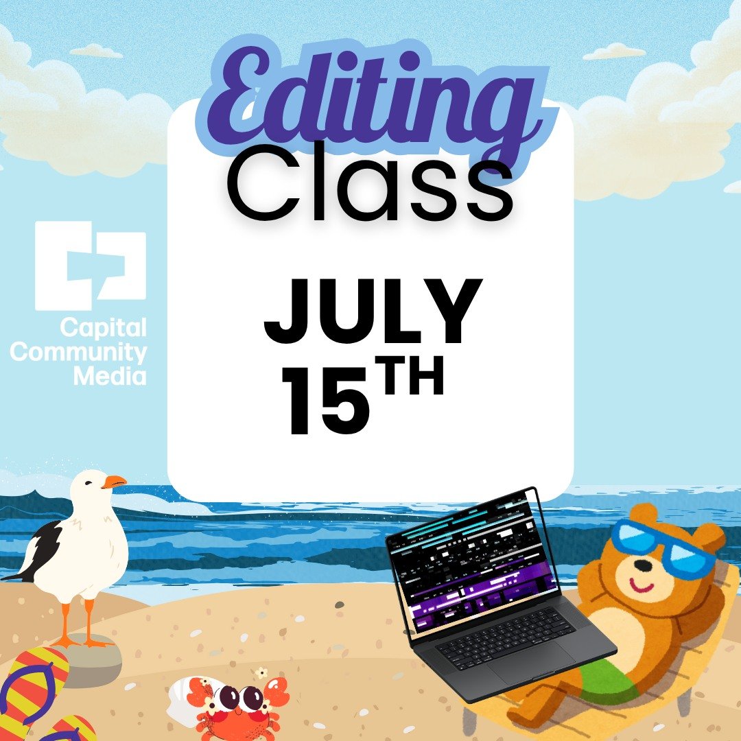Come to our Editing Class tomorrow at 5pm and learn the basics of Final Cut Pro on our checkout laptops. Once you're certified, you can check one out, kick back, and edit away! Only $25!