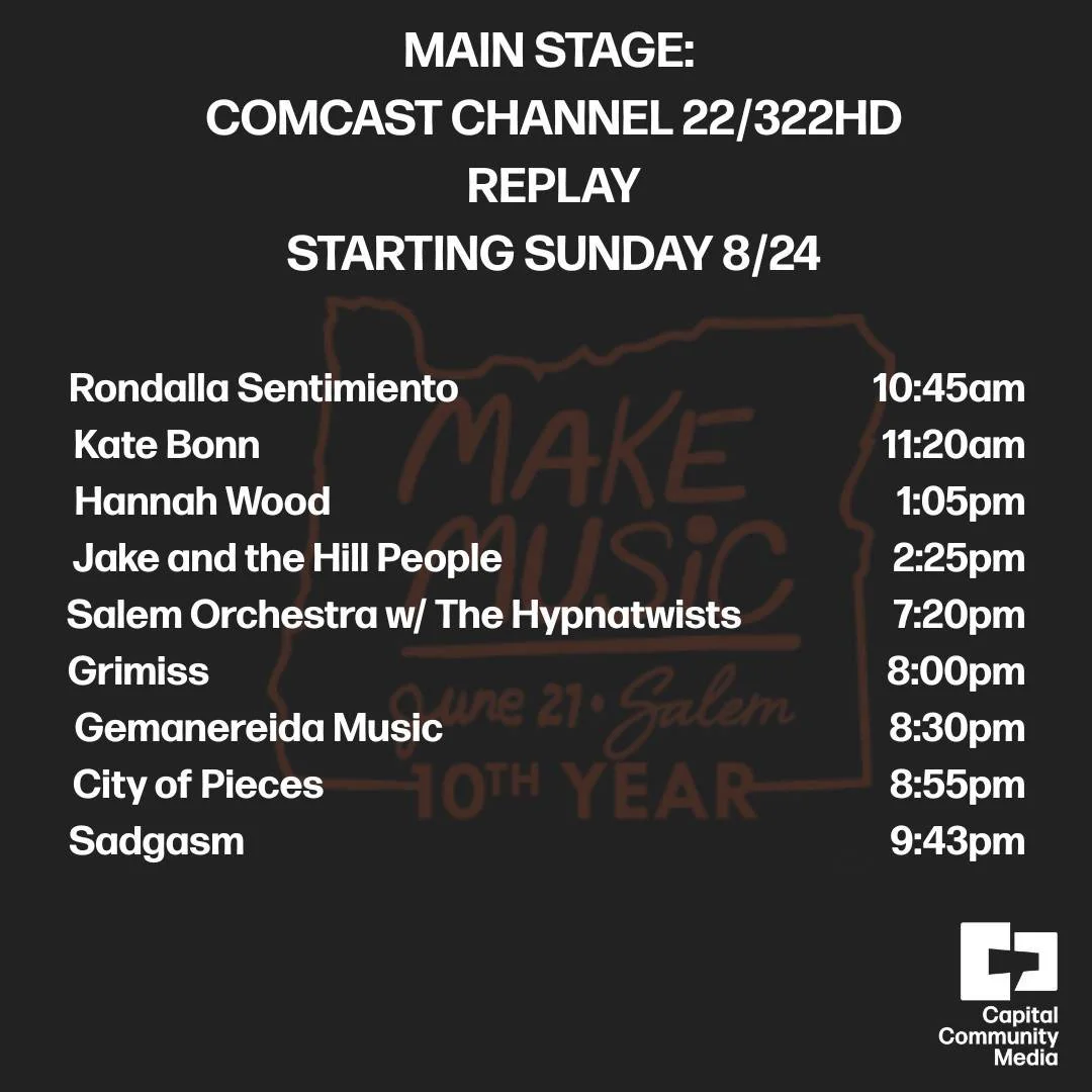 As summer begins to come to an end 👀, we wanted to relive the Summer Solstice, despite how rainy it was!! Starting tomorrow morning at 10:45, we will be airing the main stage performances of the 10th Anniversary of @makemusicsalem. Enjoy!
Watch on