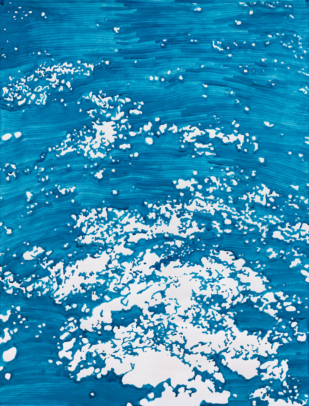 5_Caribbean Glow Turquoise,2014,gouache on paper, 50%22x38%22, $1350.jpg