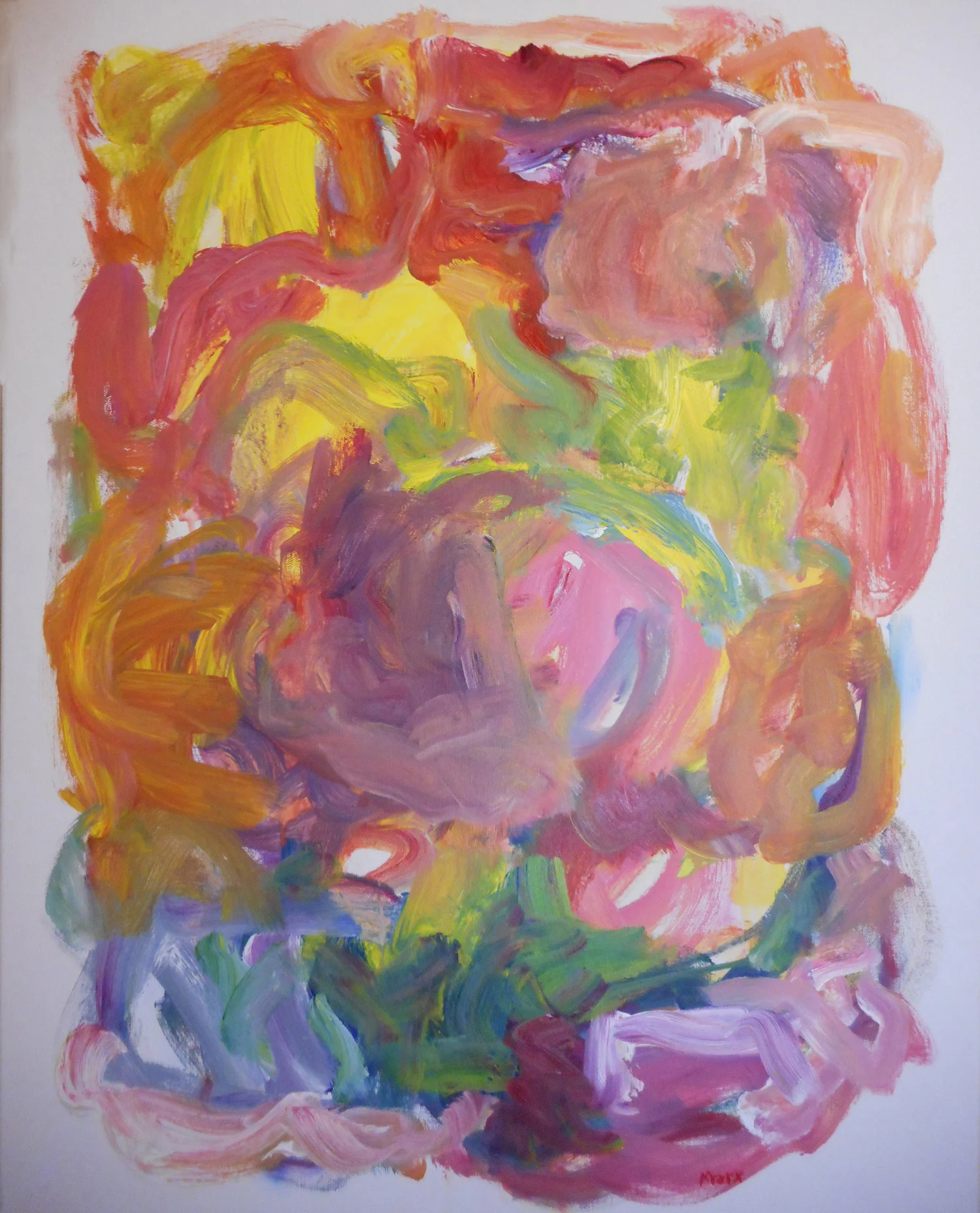 6. Susan Marx, Sun in the Garden,  2015, acrylic on canvas, 30x24, www.susanmarxartist.com.jpg