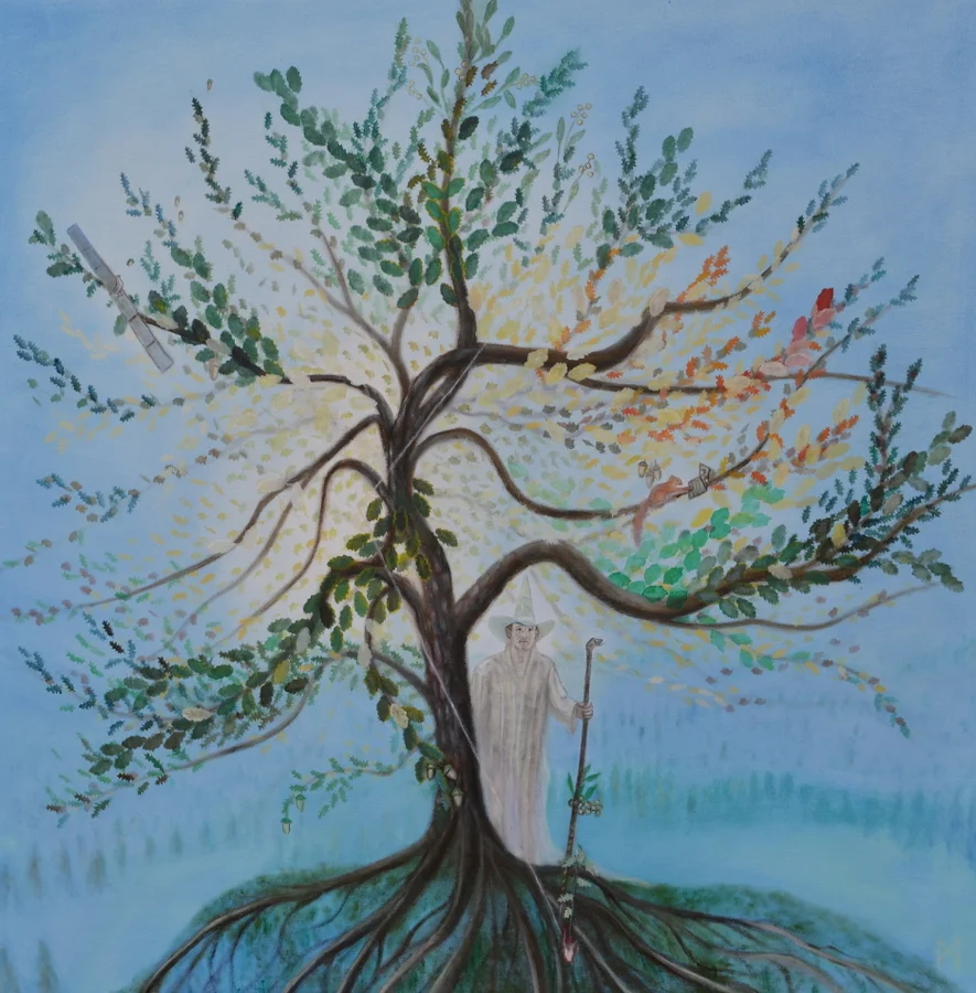 4_The Magician Kenaz with the Tree Algiz.jpg