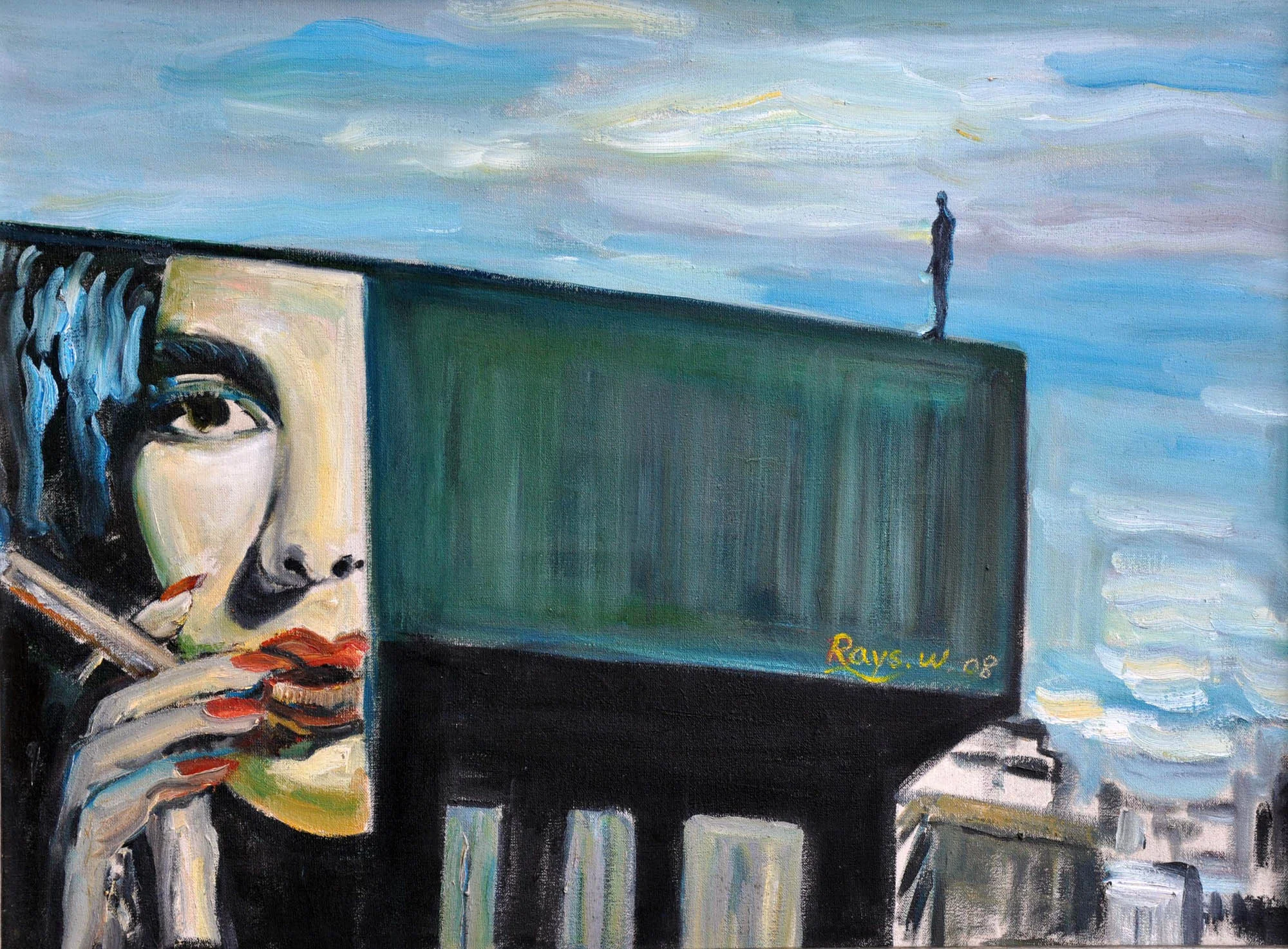 1,Cubic city,2009,oil on canvas,(60x80cm)$13000.jpg