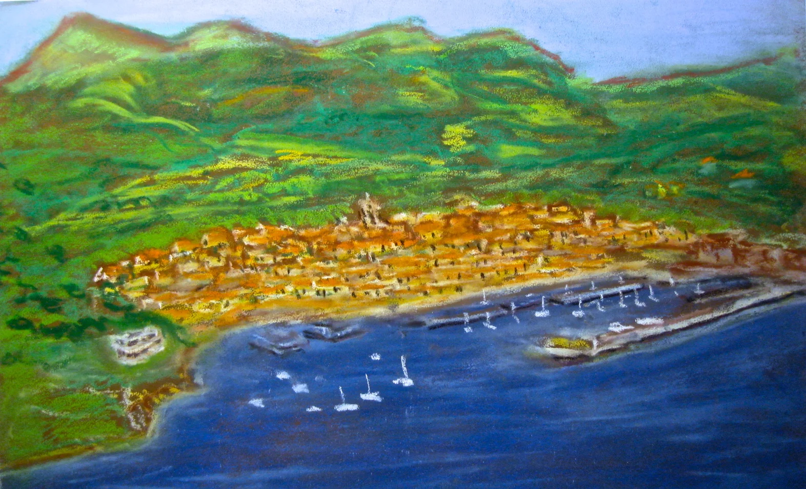 18. Porto Azzurro patel 30x40cm  1500$.JPG