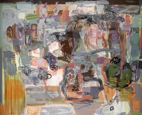 LOST SPACES  2009  Oil on Cotton  180x220cm.jpeg