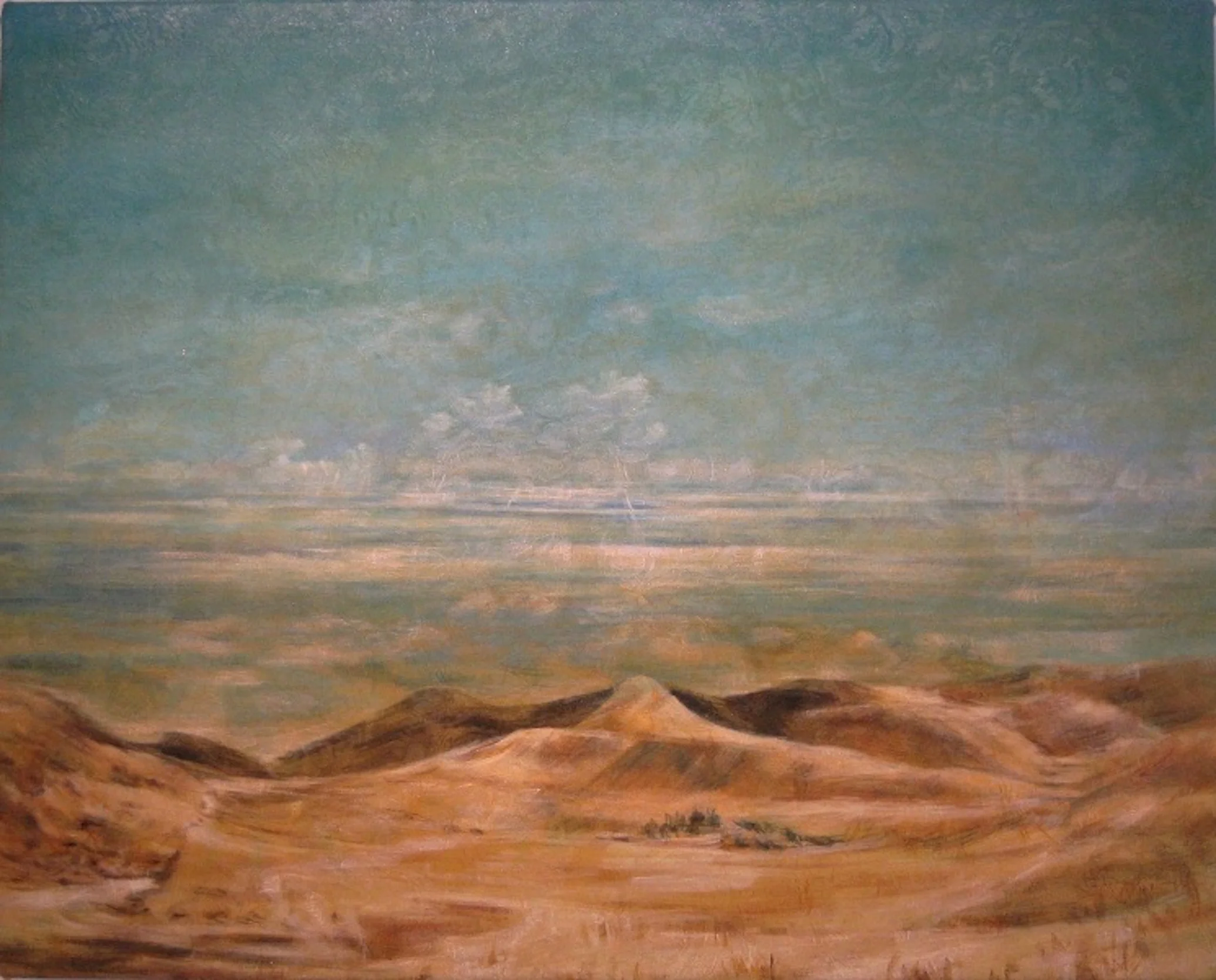 Renewal.Carrizo plain I CA 24x30 Textured fabric on canvas.jpeg