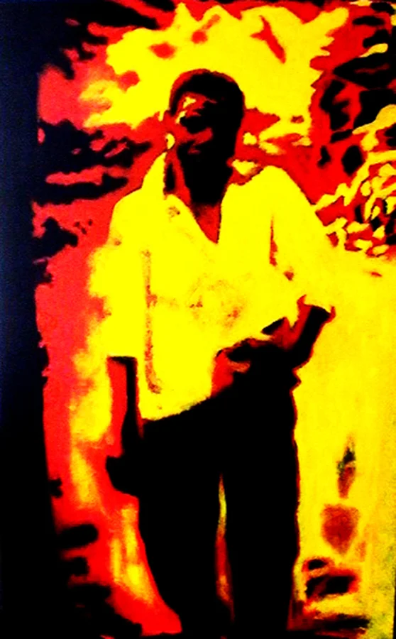 10, Old school days,2009,acryl-paneel,78%22x47%22, $12000. www.artojomo.com  m.facebook.com>portus ojomo  www.instagram.com>artojomo.jpg