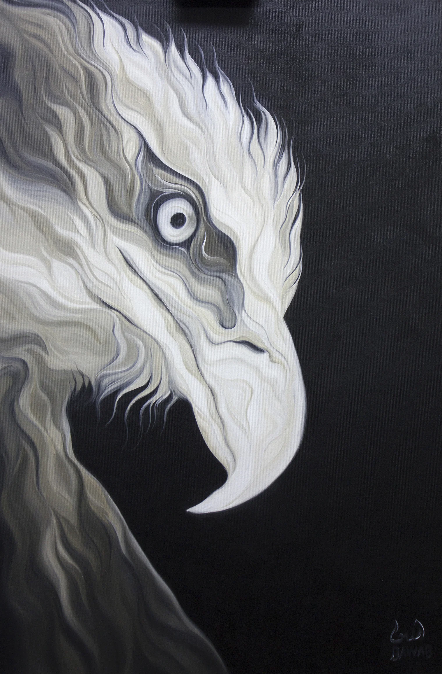 9-On the look 2 by 3 feet 61 by 91 cm oil $1200.jpg