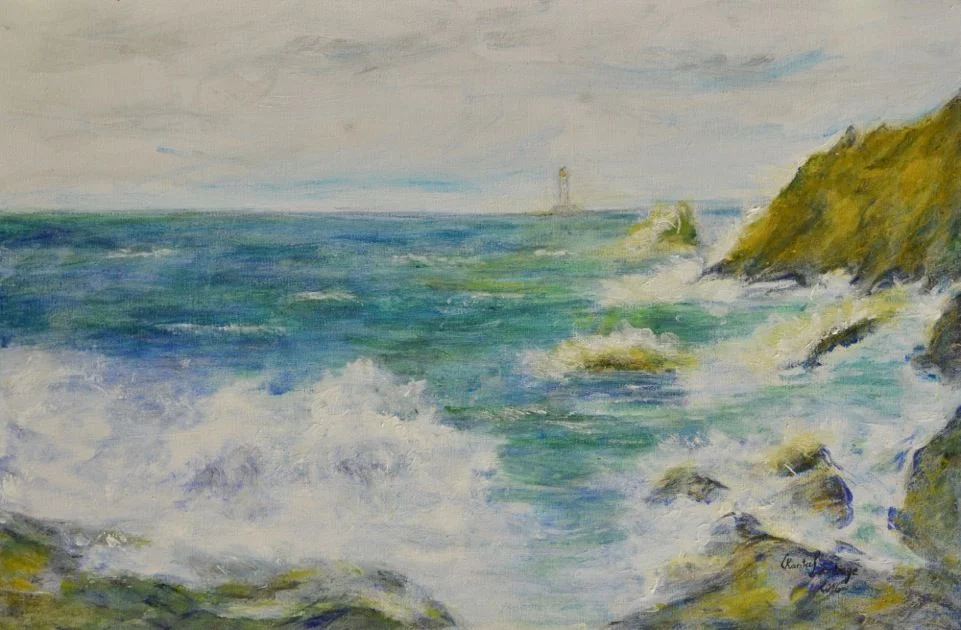 2 LEMBEGE Chantal-2-The beacon, oil on canvas,15,75x23,63,-$3,200.jpeg