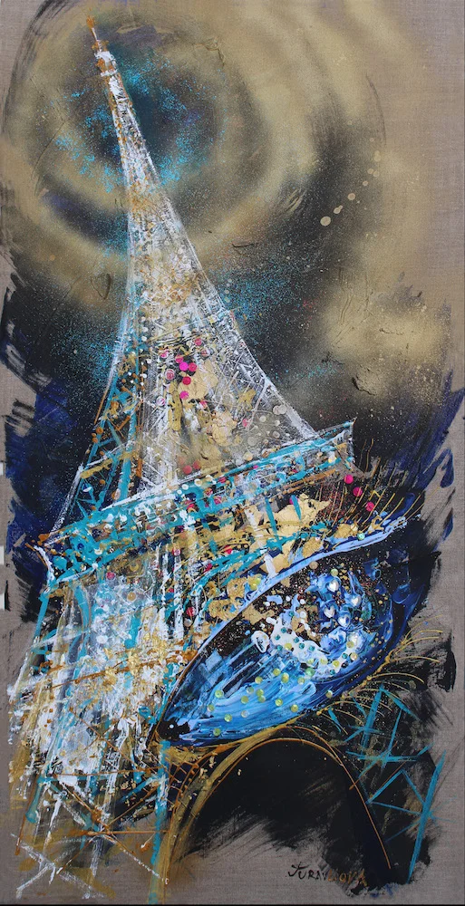 8,Eiffel tower, 2018, acrylic on canvas, 3,2X1.64, 2865 dol.jpg