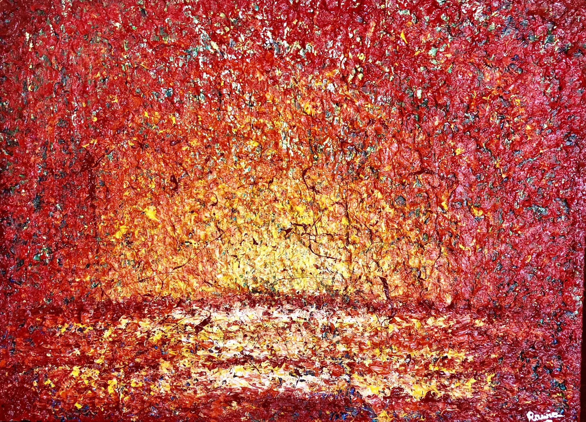 6- The Field.Acrylic on Canvas. 39%22 X 57%22. $5500.JPG