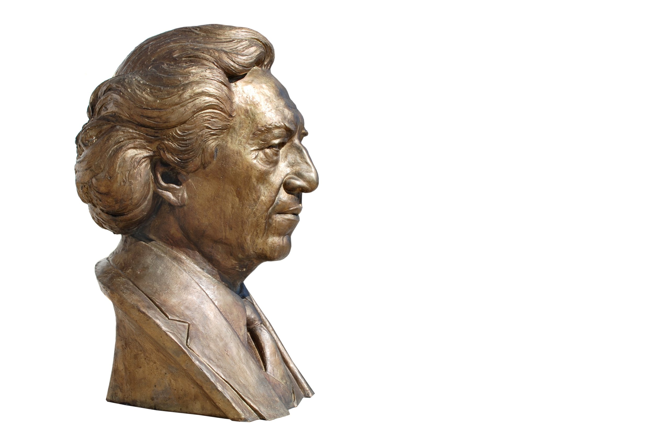 Portrait of the writer Dritero Agolli bronze dim, 27,4 x18,5 x 17. inch year 2011 price 85000. $.JPG