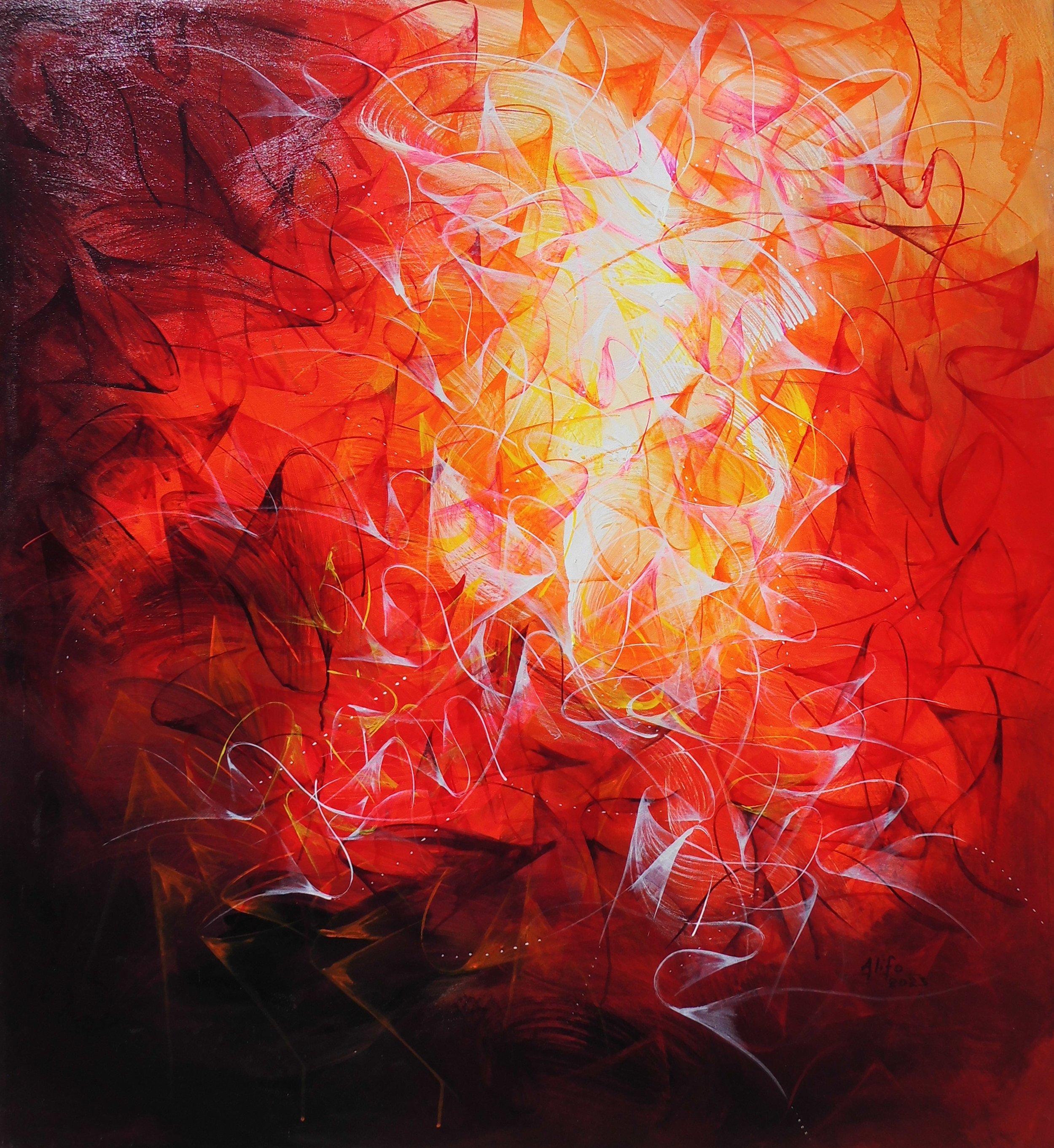 3. Encyclical Waves No.3,, 2023, Acrlics on Canvas, 46'' x 50'', USD 6,840..jpg