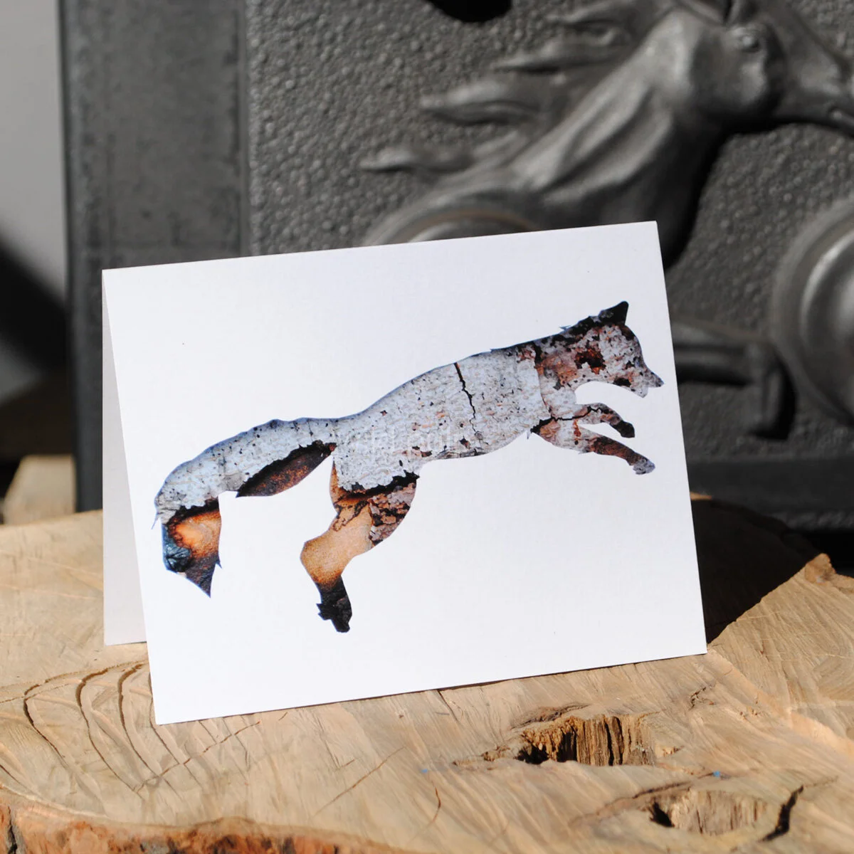 Red Fox in Bark | note cards