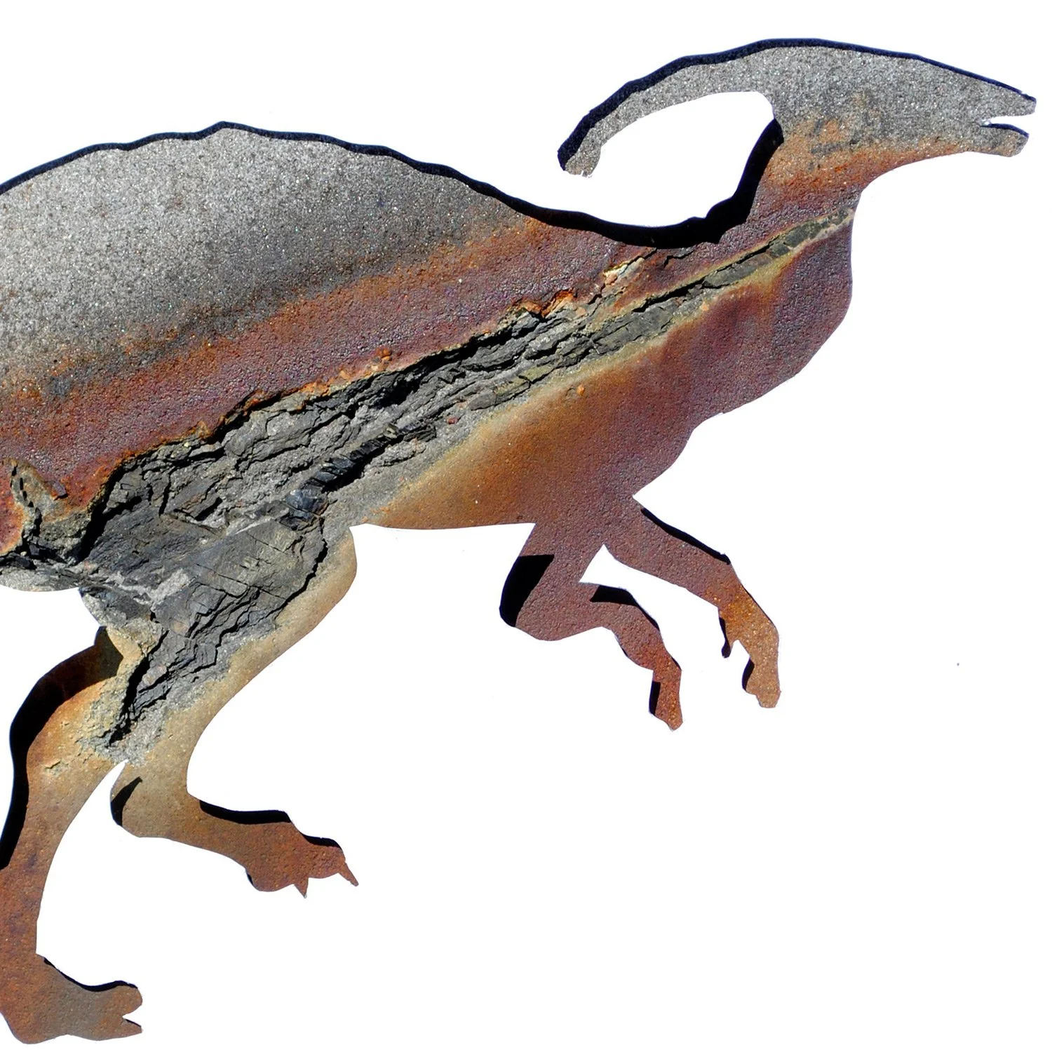 Parasaurolophus in Stone | dinosaur print
