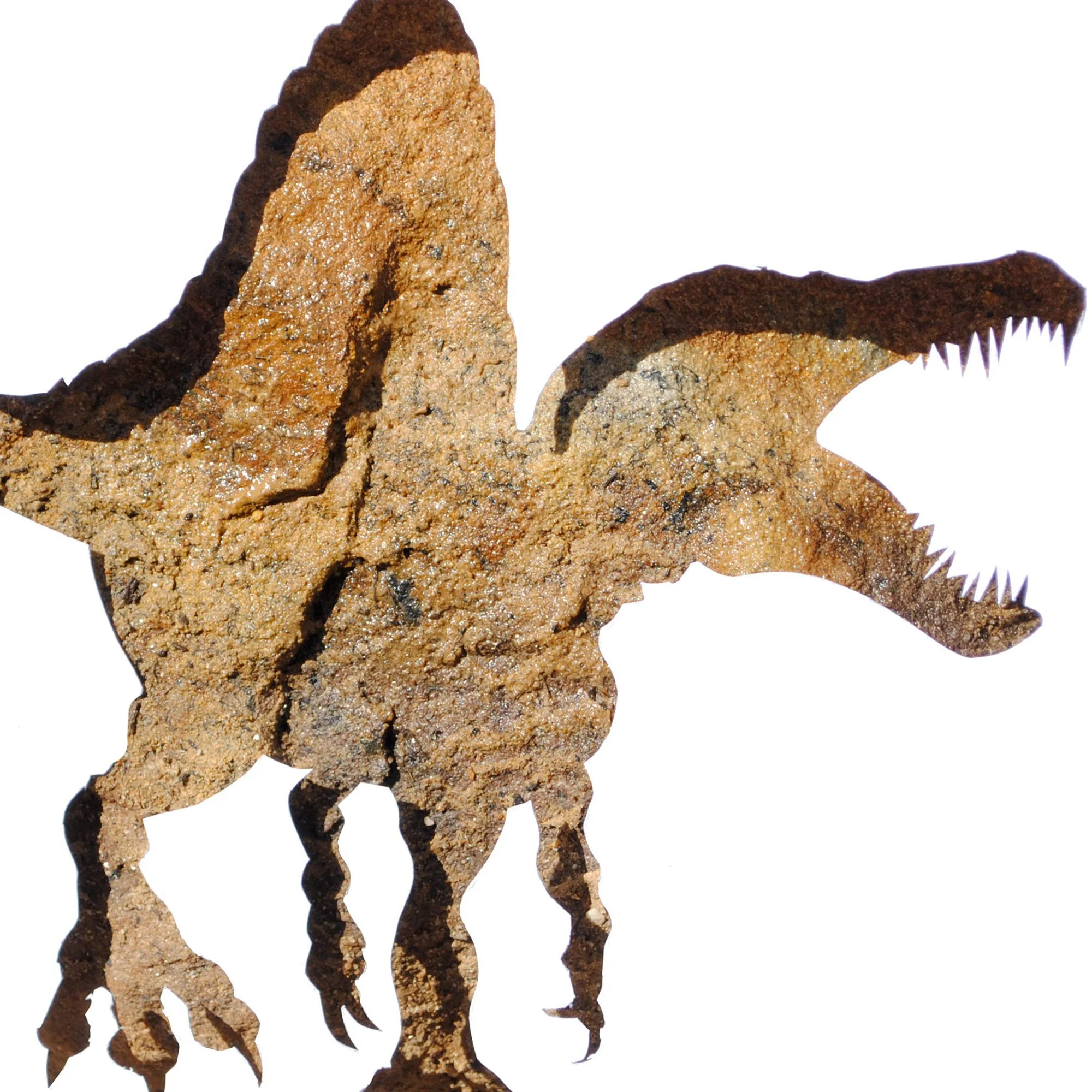 Spinosaurus in Stone | dinosaur print