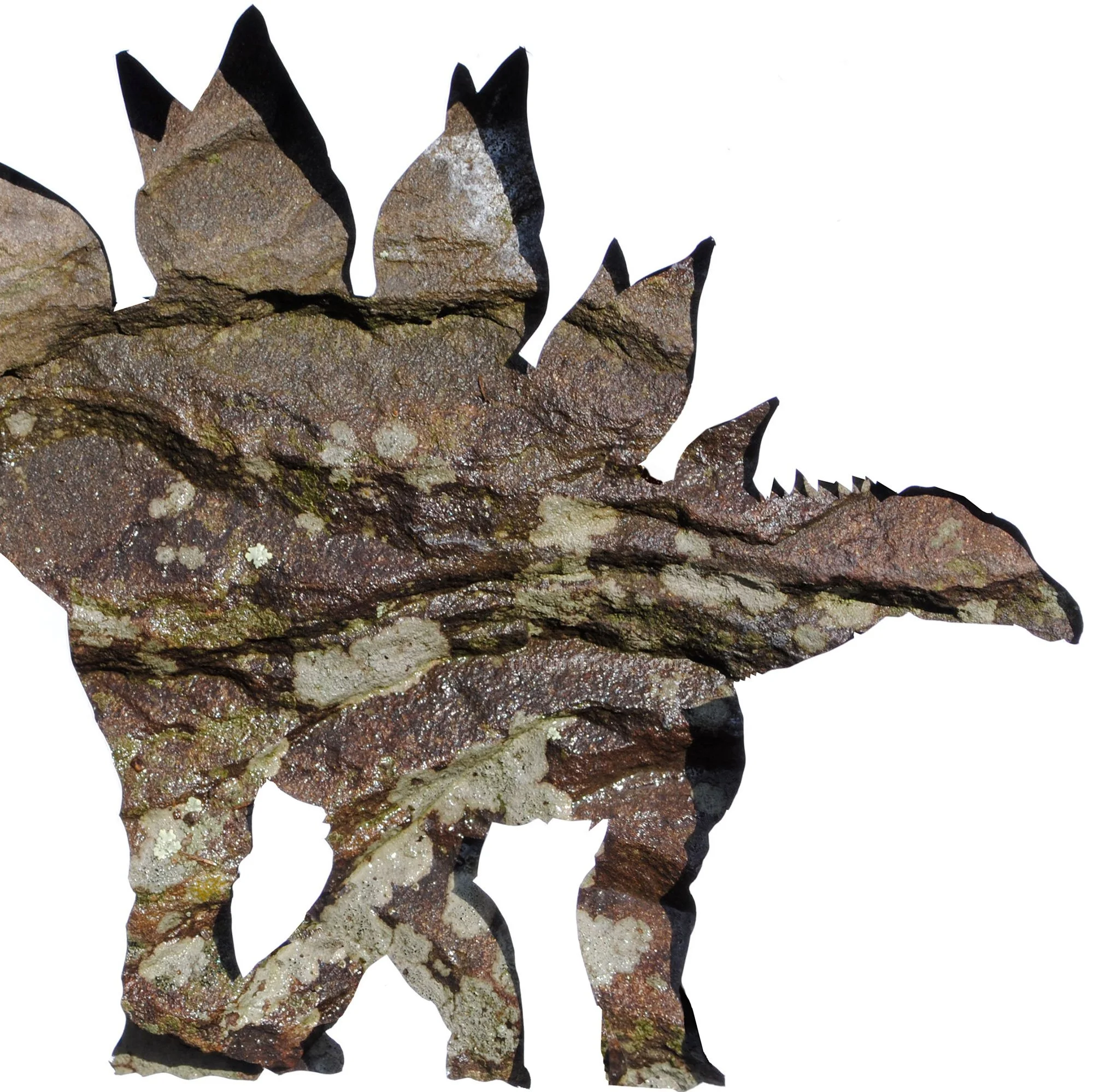 Stegosaurus in Stone | dinosaur print