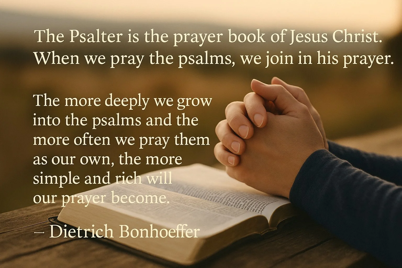 Thought for the week : following on from Jonah's psalm-based prayers when inside the big fish. Psalms may be prayed at any time. No fish required.