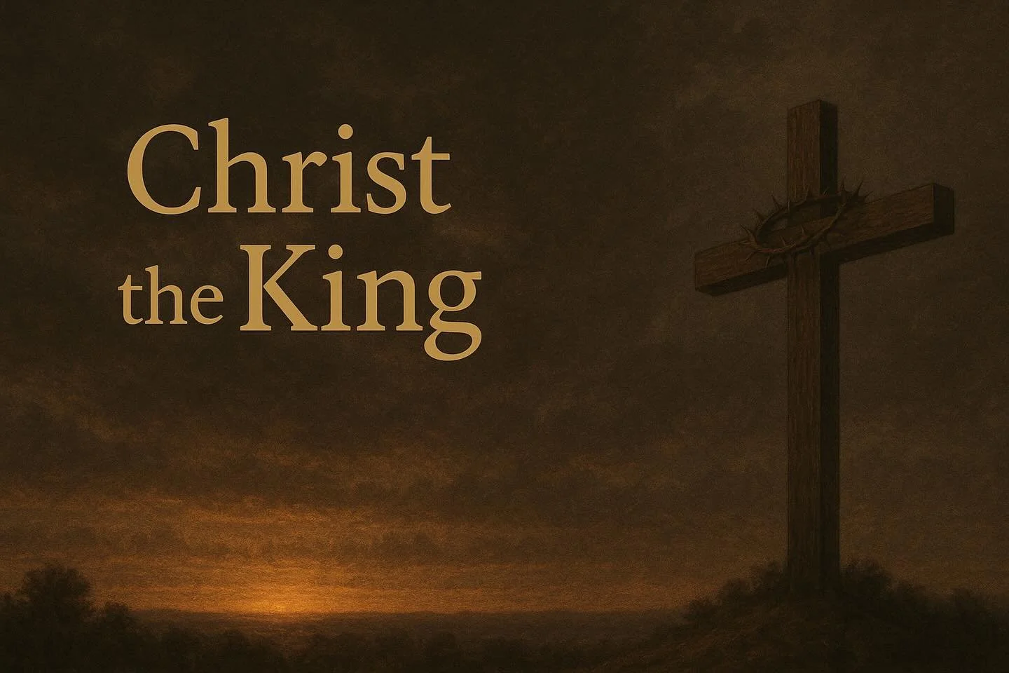 Before we turn towards the manger, we pause at the cross and discover the true shape of Christ&rsquo;s kingship. 
Join us this Sunday, 23 November, in the Scots Kirk, Av. de Rumine 26, Lausanne.
We meet at 10.30am. All are welcome.