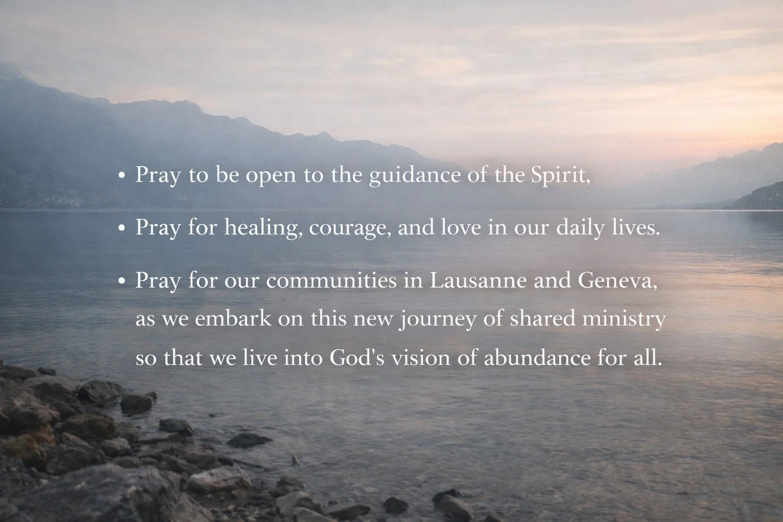 Prayer points for this week. ❤️