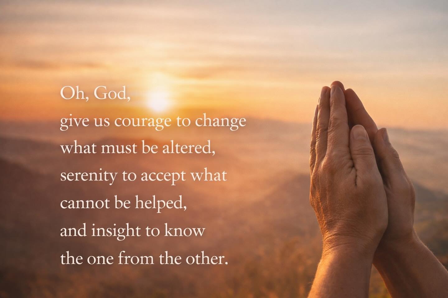 Prayer pointer. This is all too easy to say and all too easy not to do.