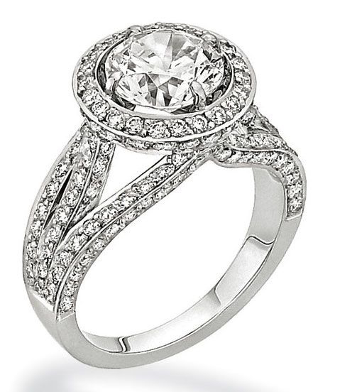 Platinum, Ideal Cut Center Stone, and Ideal Cut Micro Pave Diamonds