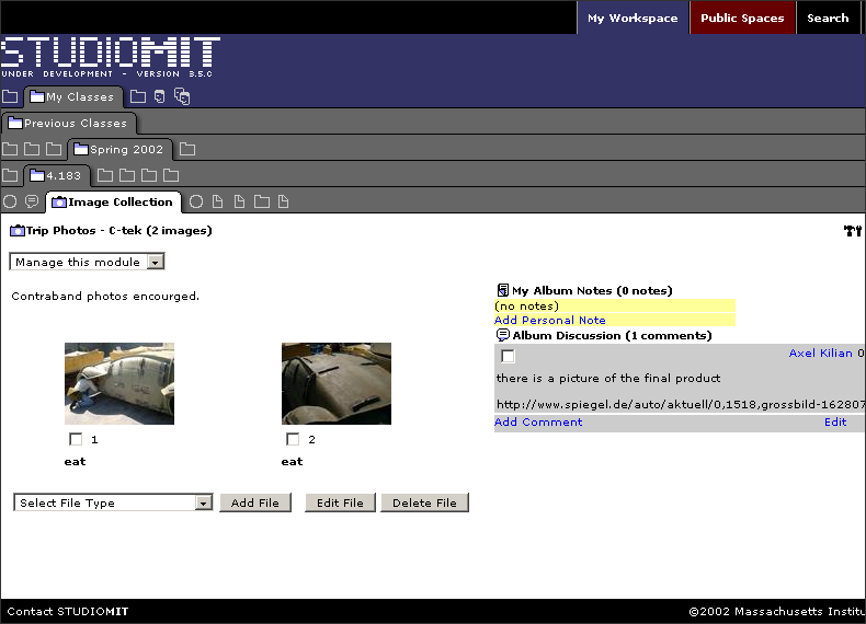 StudioMIT Content Manager