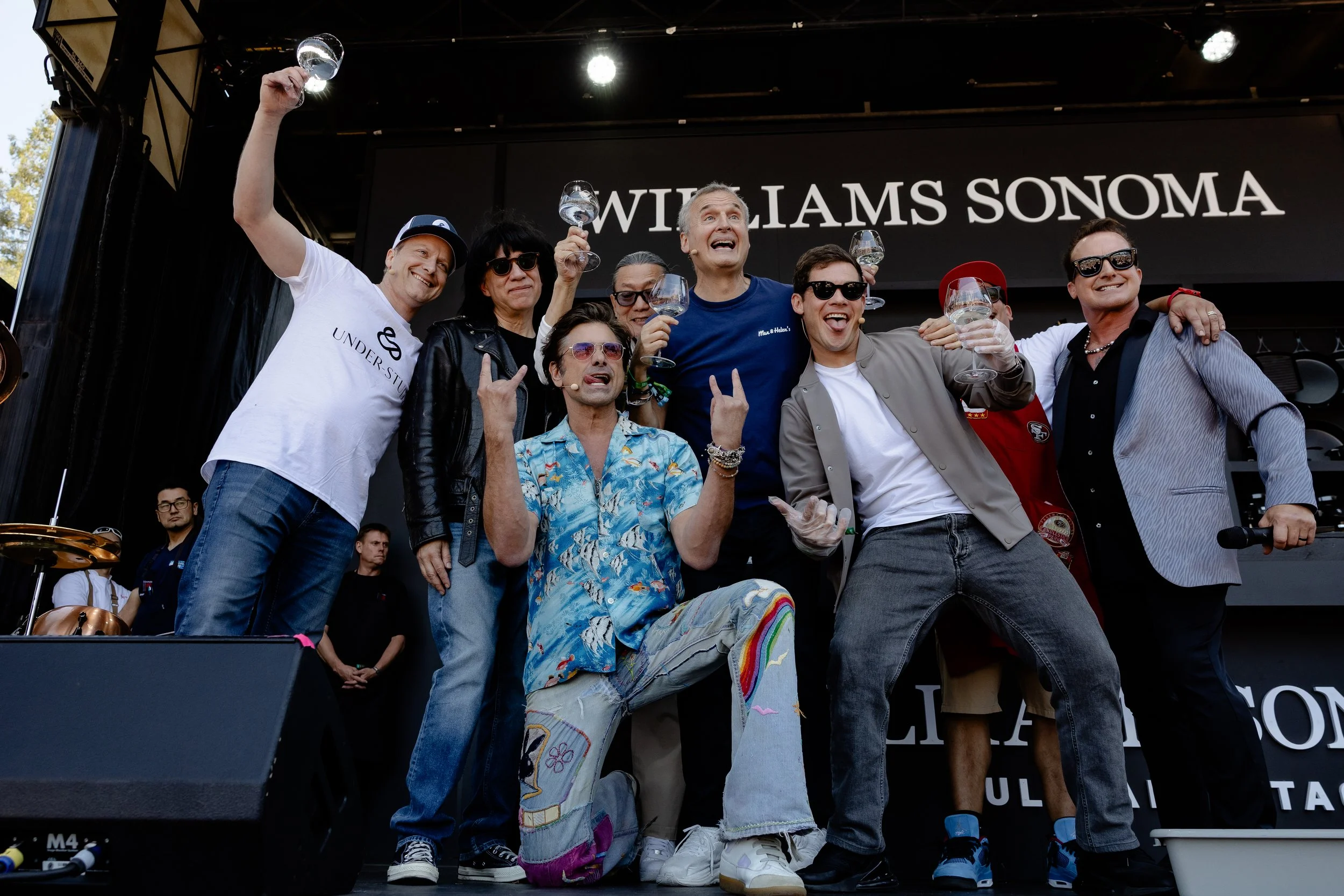 Chef Philip Tessier, Fred Armisen, John Stamos, Chef Morimoto, Phil Rosenthal, Adam Devine, Chef Eddie Chavez and Tre Cool
