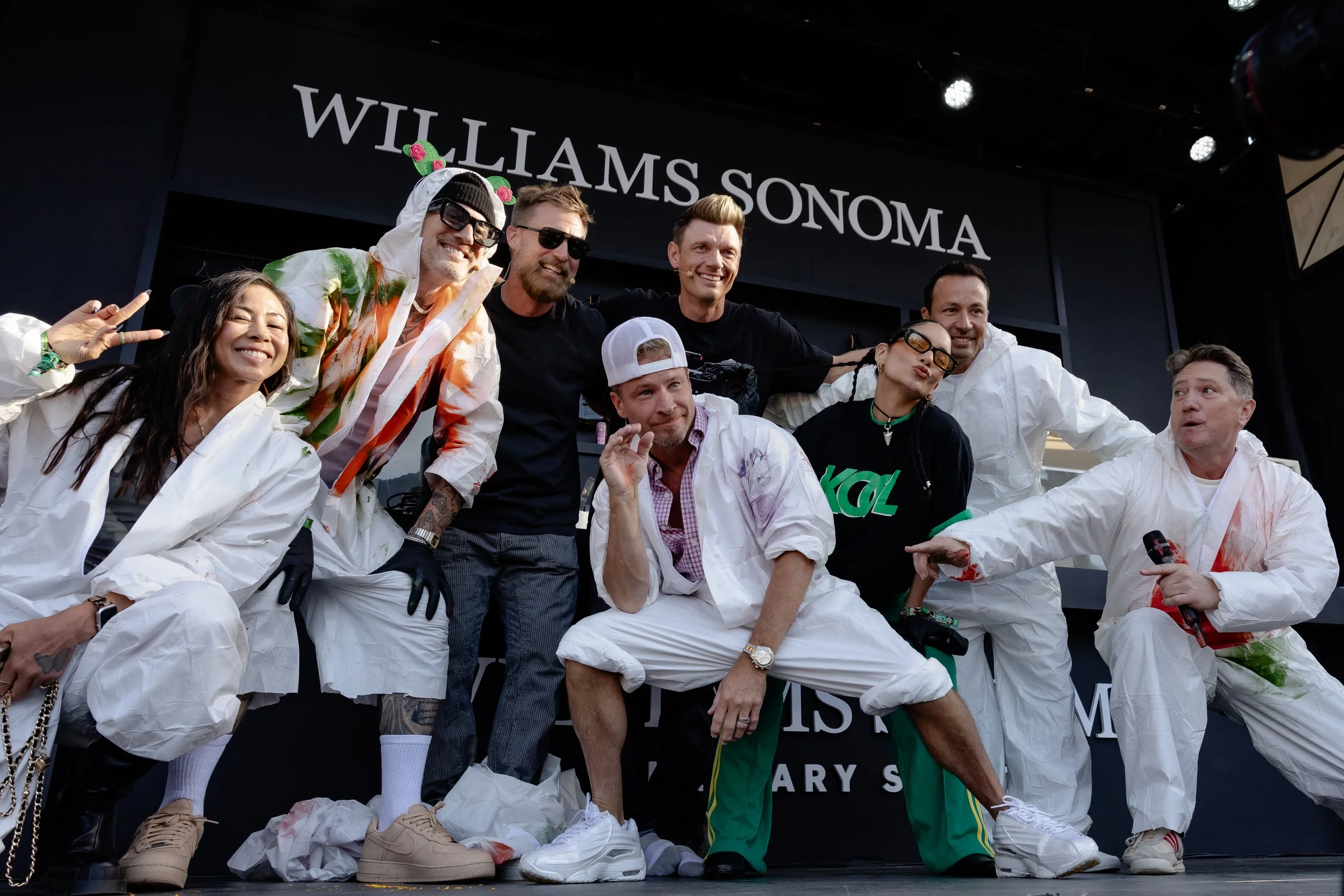 Dj Umami, Michael Voltaggio, Bryan Voltaggio, Brian Littrell, Nick Carter, Vanessa Hudgens, and Howie Doroough