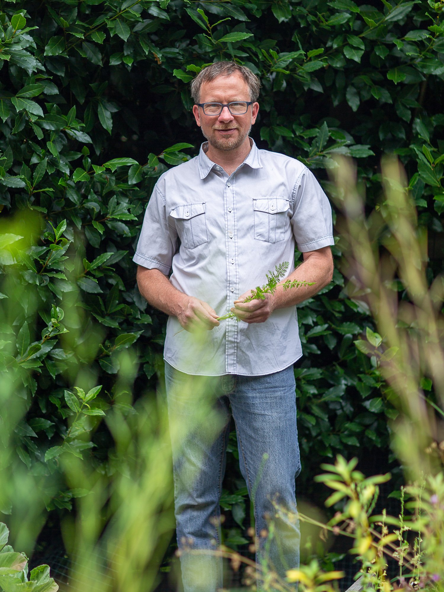  environmental portrait of local food guide Erik Peterson, Island Larder   