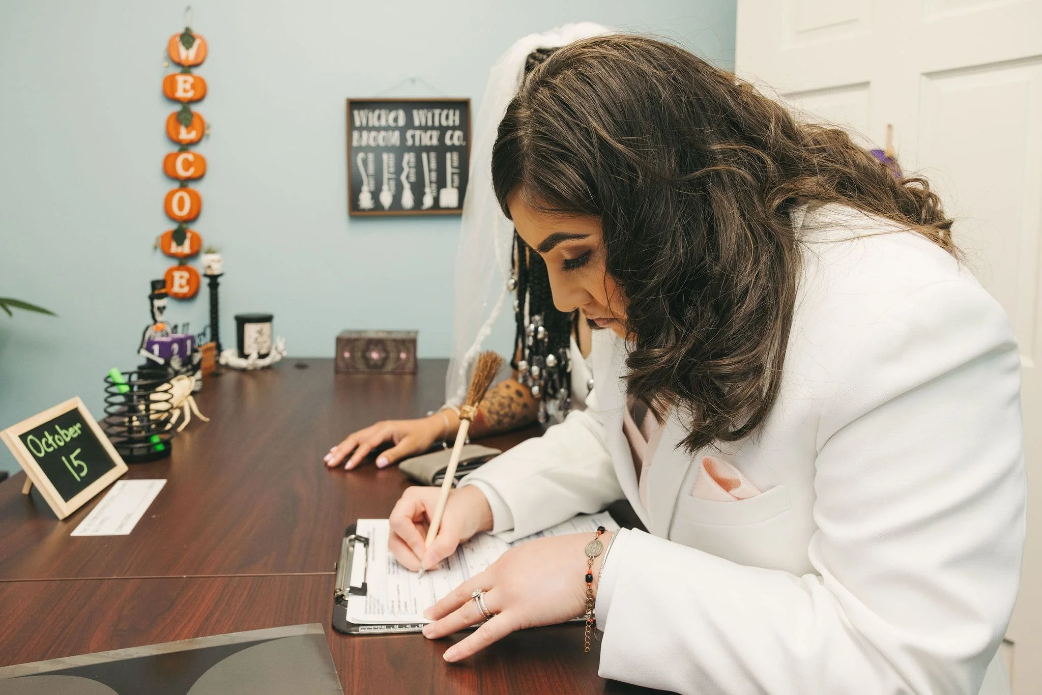 Couple obtaining their Certified Marriage Certificate with same-day service in Westfield, New Jersey