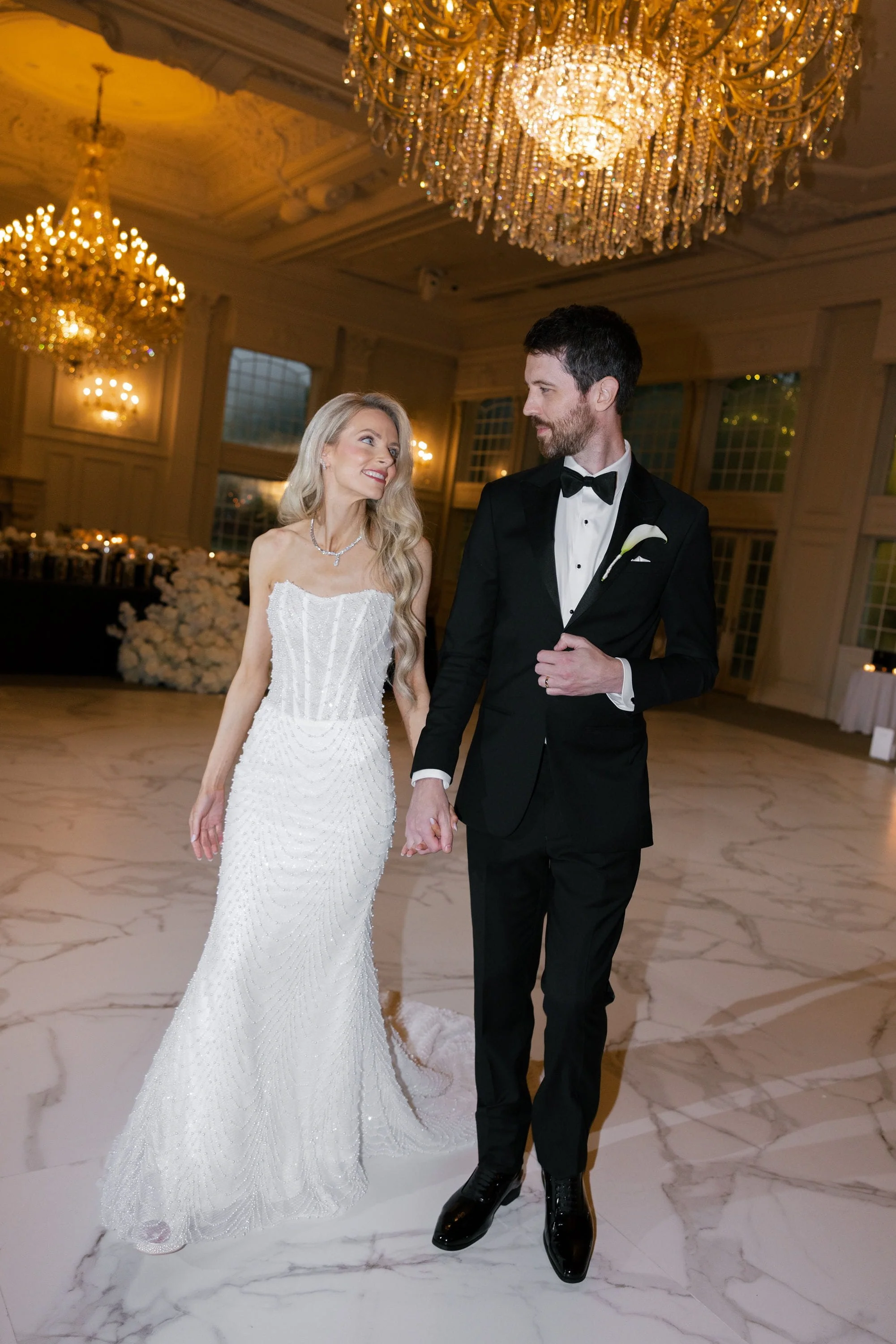 Caroline and Brett enjoying the dance floor during their evening wedding reception