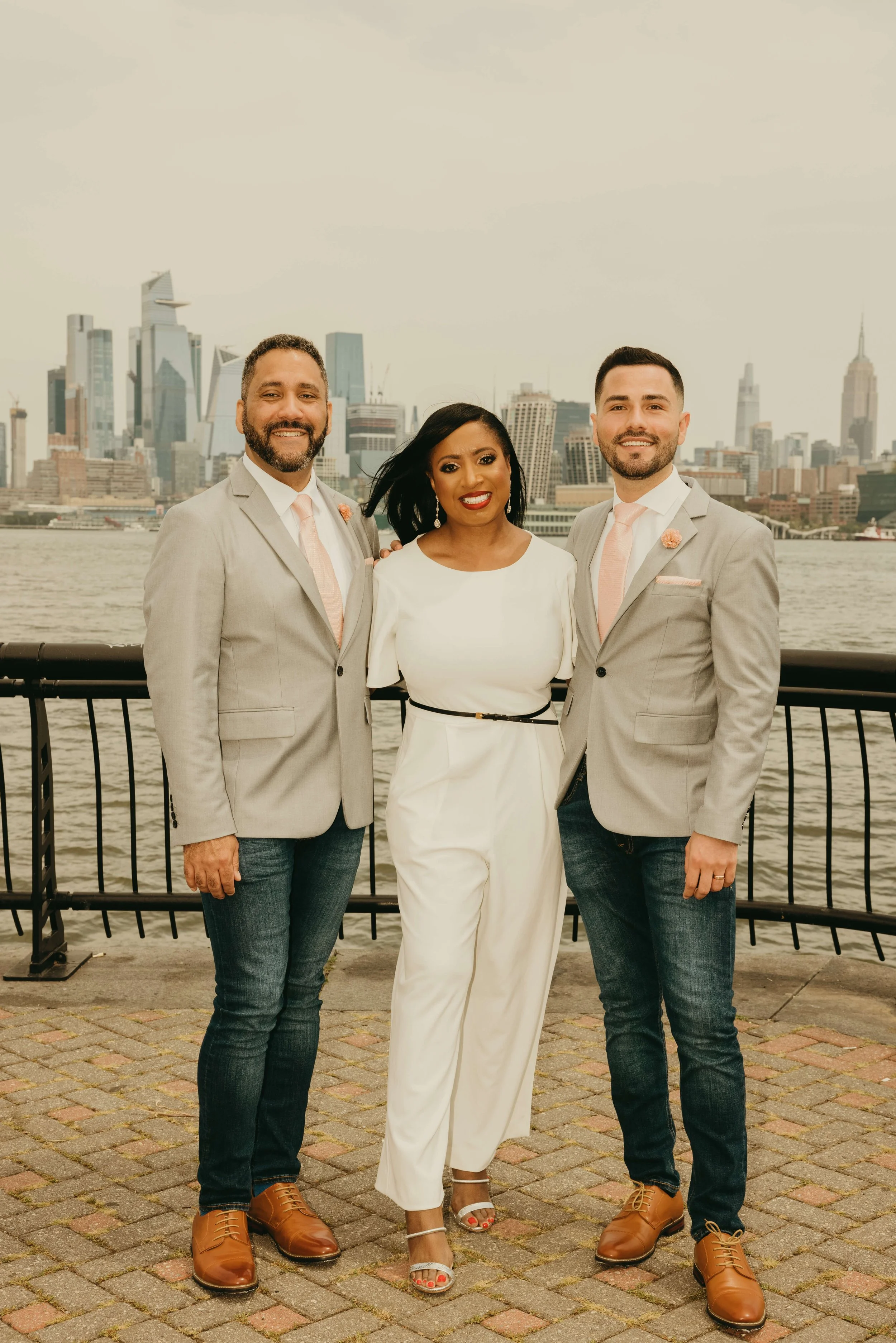 Inclusive elopement ceremony for a same-sex couple officiated in New Jersey