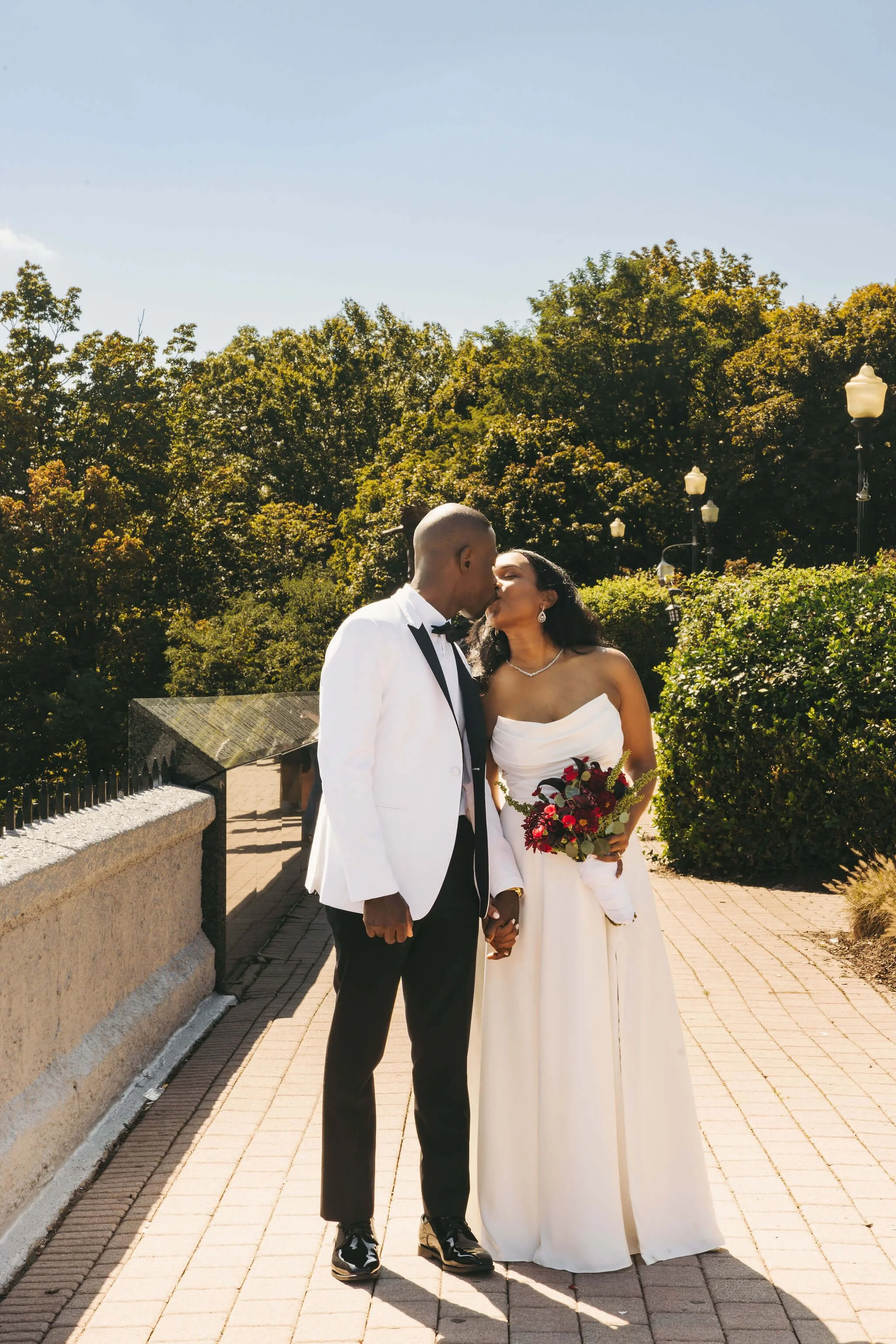 Eagle Rock Reservation setting commonly used for Essex County elopement ceremonies