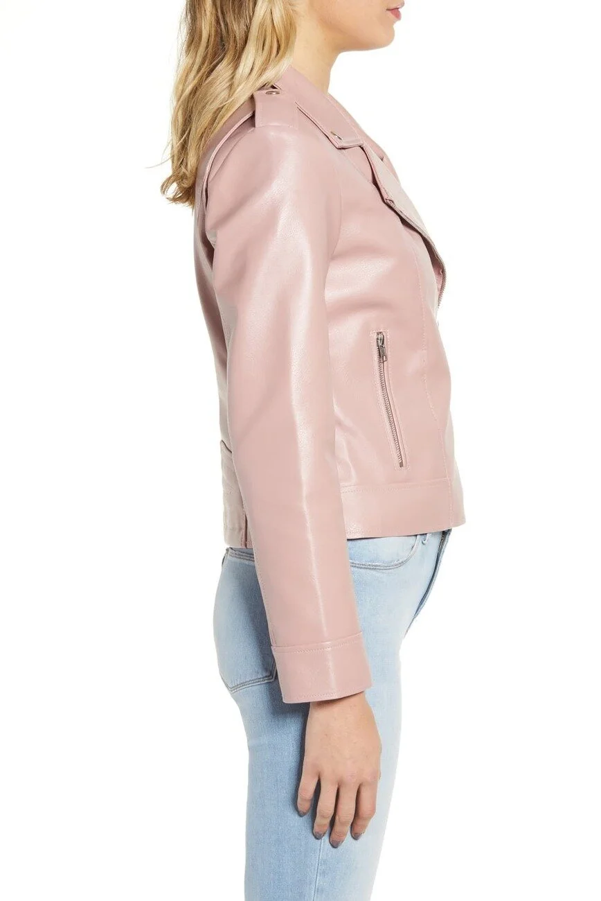 BB Dakota Faux Leather Moto Jacket  CARY LANE