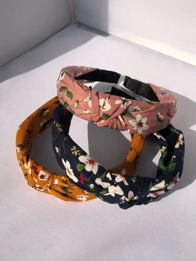 Floral Headband Set of Three