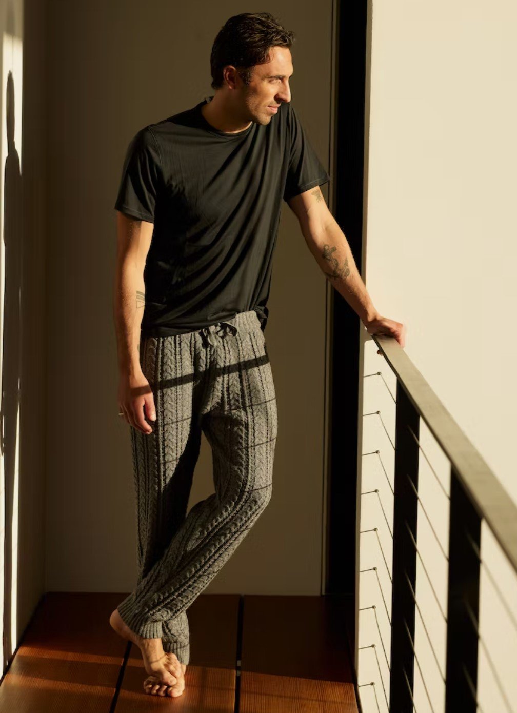 Wellen Seawool Cable Knit Pants — CARY LANE