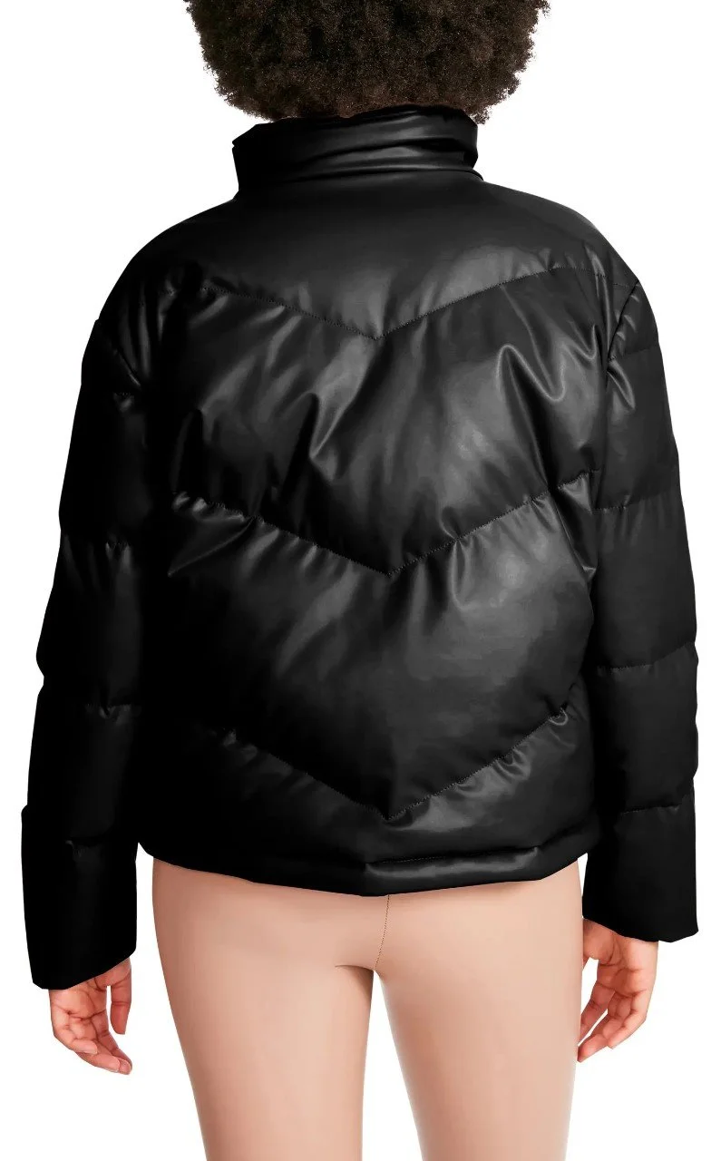 Steve Madden Faux Leather Downtown Puffer Jacket  CARY LANE