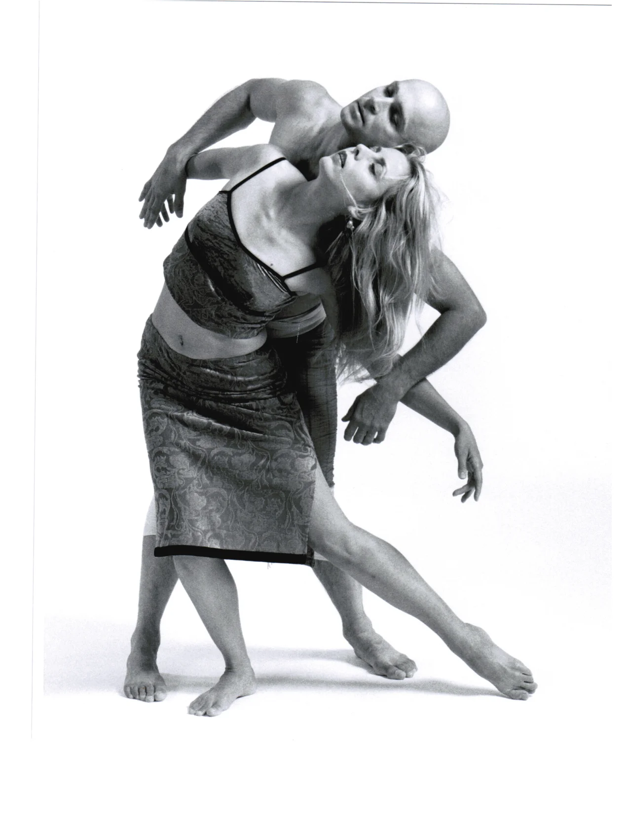 The Nine Sentiments dance/poetry piece with Mary Paterson and Robert Glumbek. Collaboration with Michael Ondaatje. Photo: Cylla Von Tiedemann