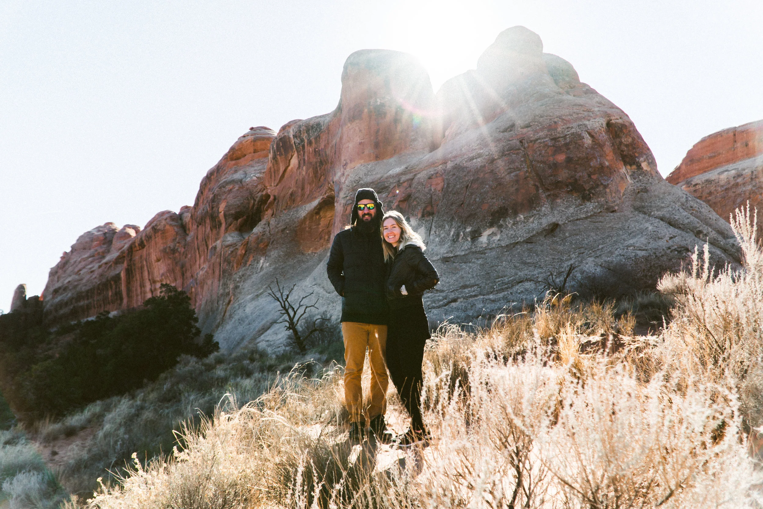 Hiking in Arches National Park, Utah