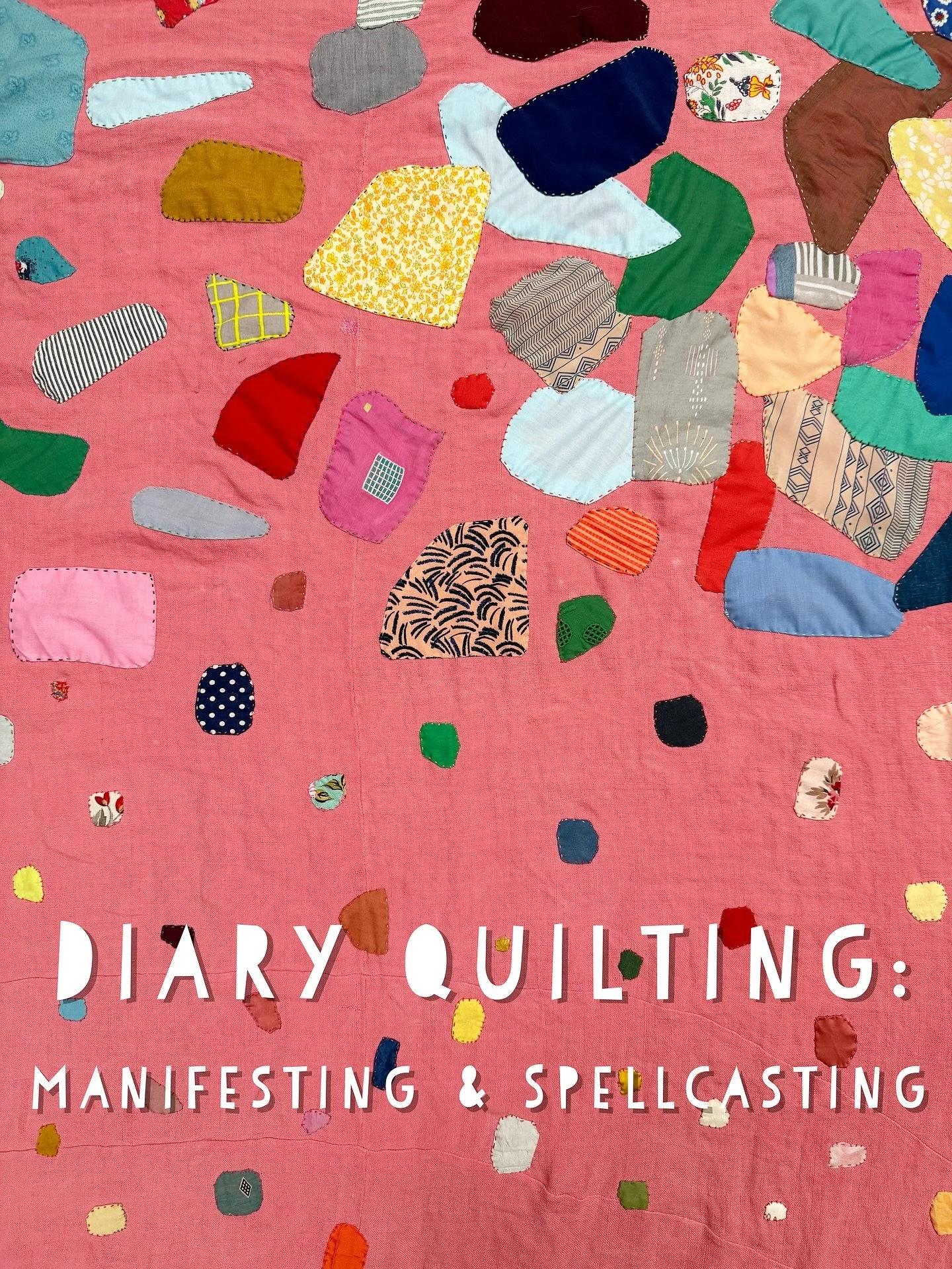 Online co-working sessions for this class begin tomorrow!🎉 Join me for Diary Quilting: Manifesting &amp; Spellcasting, and you&rsquo;ll learn about technique, personal narrative, goal-setting in cloth, working with the time/space currently available