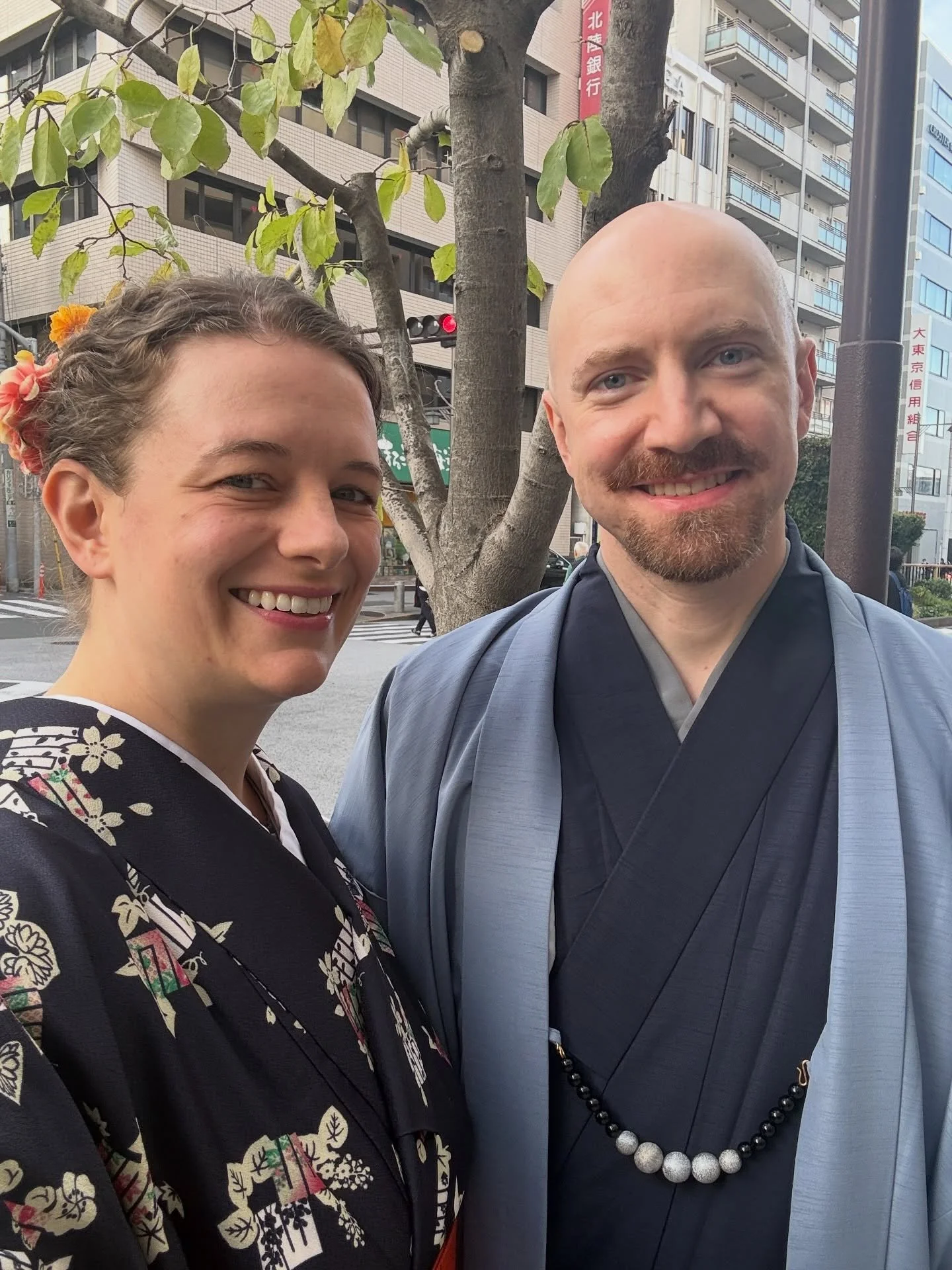 Happy 6-year-anniversary to my partner Beau! I&rsquo;m teaching in Japan &amp; it was so fun to celebrate together today. 
I love mending &amp; embroidering sweet things for him &amp; so my class: Hand Embroidered Drawing is on sale for $25 off throu