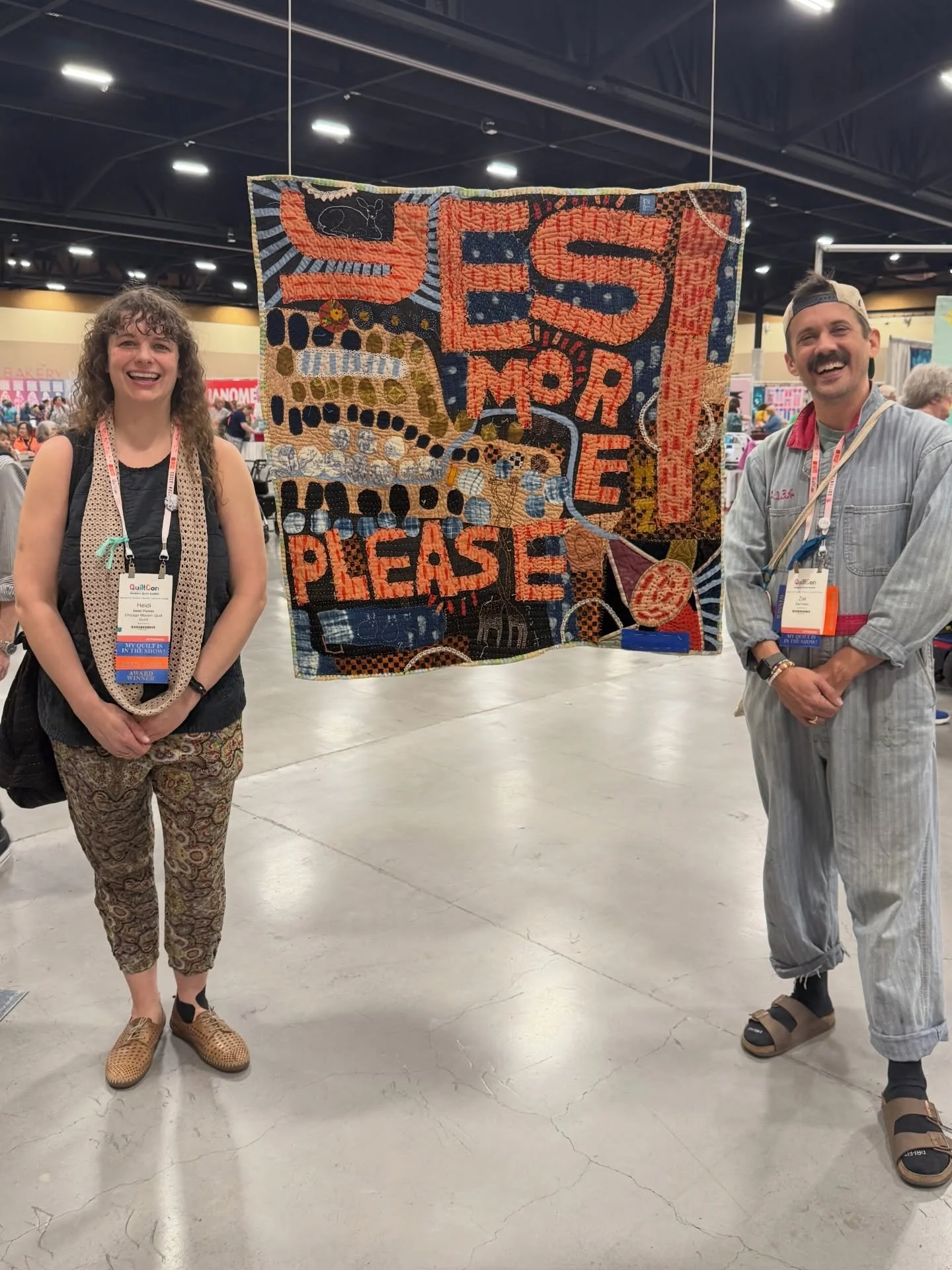 #HelloQuiltCon! I first submitted quilts thanks to @themqg in 2016, and it&rsquo;s so fun looking back through a decade of #QuiltCon photos. I celebrated from afar that first year, then became a QuiltCon teacher, and now I get to luxuriously just att