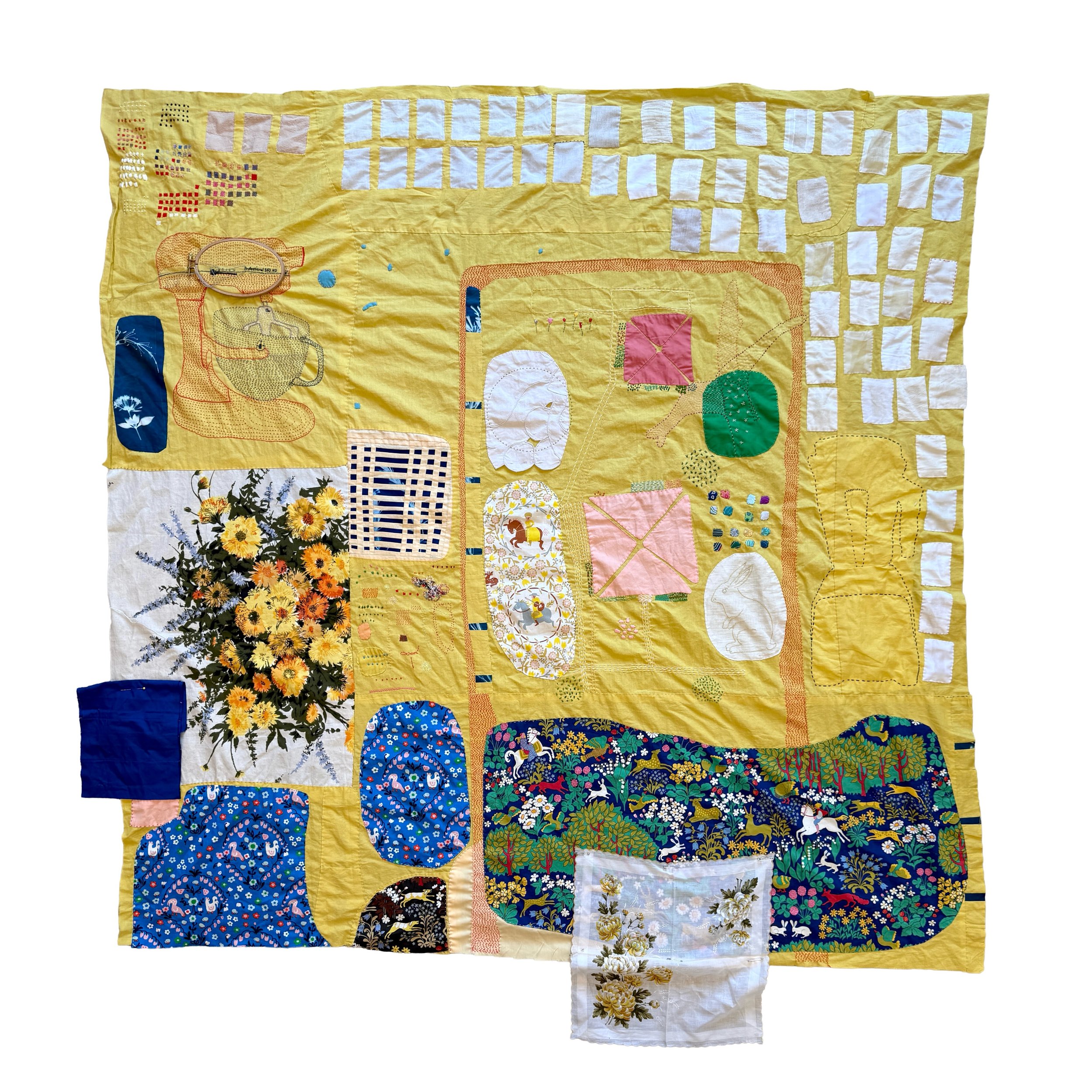 DAY 2 sharing Works in Progress:
&bull;I began this Diary Quilt in May 2025 while teaching at @wmquiltfiberarts 
&bull;It started at 3x3&rsquo;, but it became necessary to expand it to 5x5&rsquo;
&bull;It includes some beautiful fabrics gifted to me 