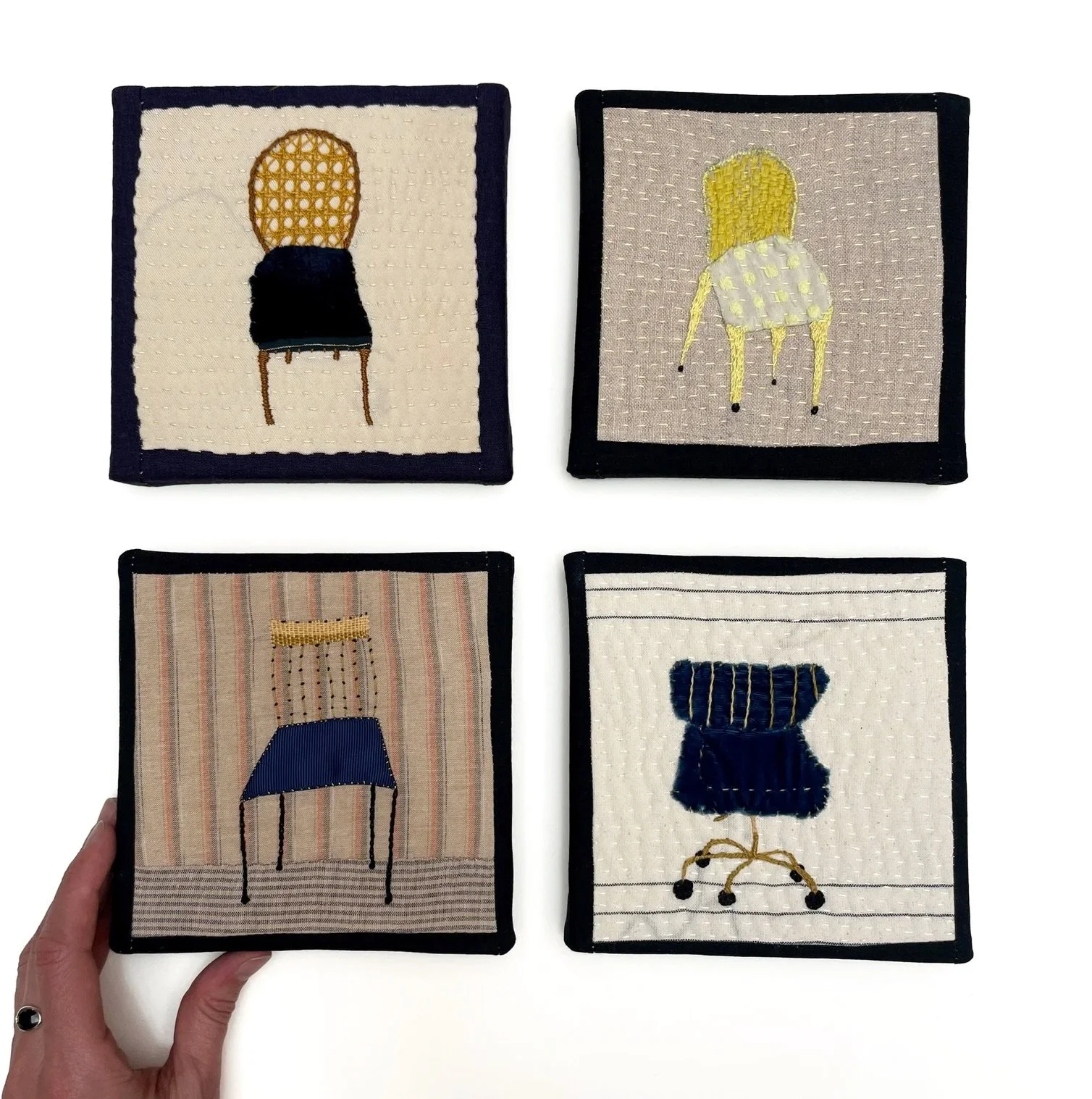 New Class!!🪑 Sew a chair portrait with me LIVE online, or with the recording. Beginner friendly with lots of short technique videos, a lecture, and a drawing session!

Drawing is an excellent start to a chair portrait because it allows for wobbly li