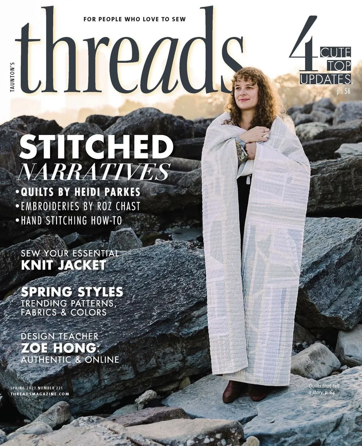 Heidi Threads magazine cover Static Sand Sky.webp